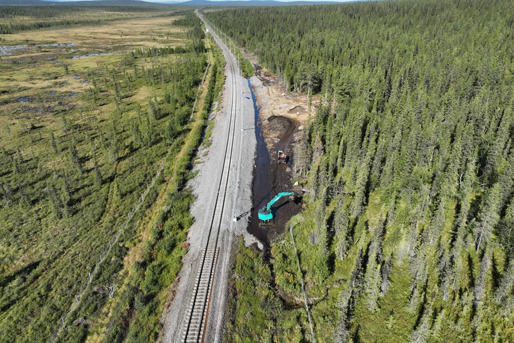 Grävarbete som utförs